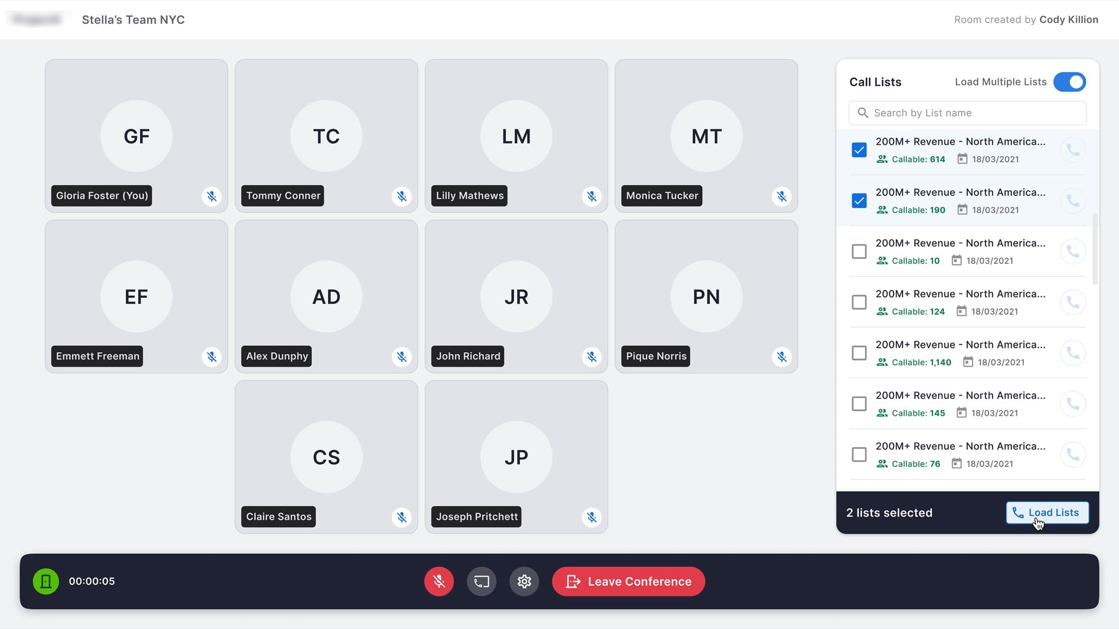 Native multi-list loader inside the team room — replacing the old CallBlitz handoff and collapsing setup from 22 clicks to 3.